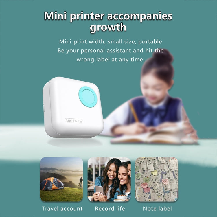 M2 Small Portable Wireless Thermal Photo Printer Student Error Question Label Printer(Pink) - Photo Printers by Huawei | Online Shopping UK | buy2fix