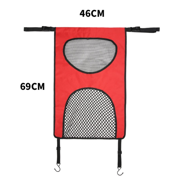 Car Rear Pet And Kids Deterrent Barrier Automobile Seat Storage Bags(Black) by buy2fix