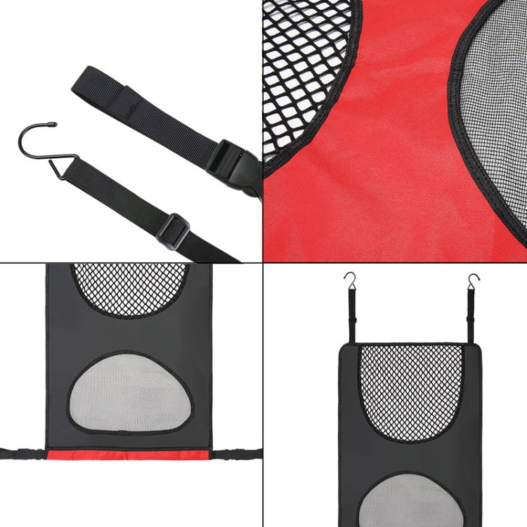 Car Rear Pet And Kids Deterrent Barrier Automobile Seat Storage Bags(Black) by buy2fix