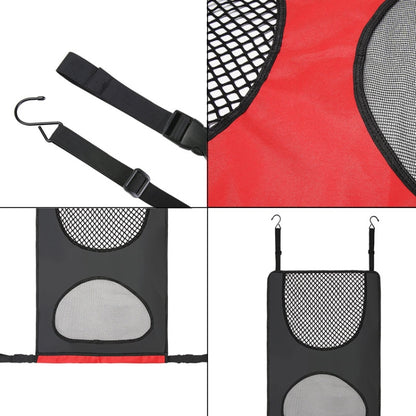 Car Rear Pet And Kids Deterrent Barrier Automobile Seat Storage Bags(Black) by buy2fix