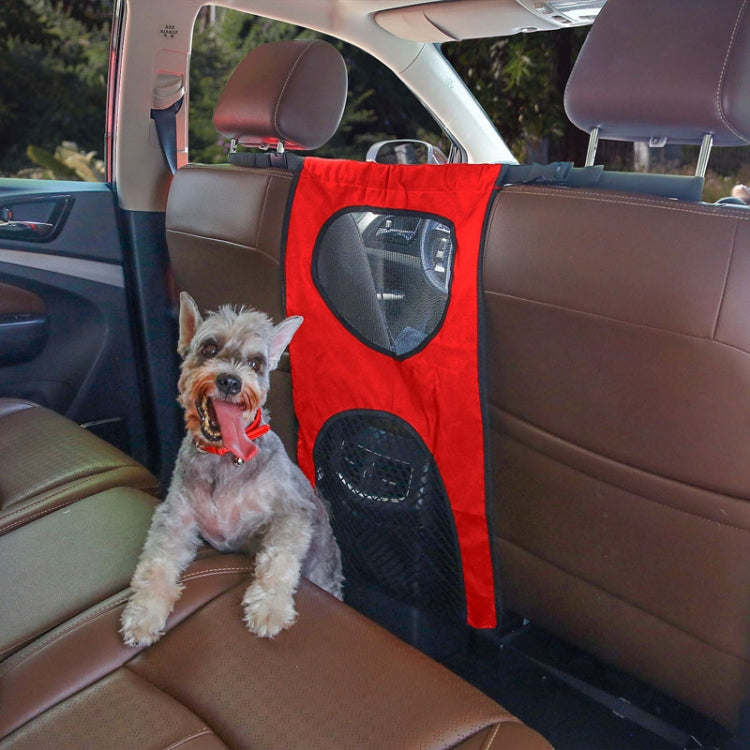 Car Rear Pet And Kids Deterrent Barrier Automobile Seat Storage Bags(Black) by buy2fix