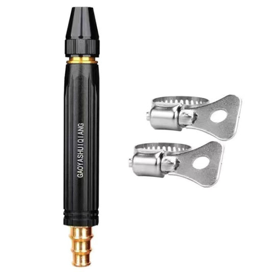 Household High Pressure Car Wash Metal Water Jet Car Brushing Booster Nozzle, Accessories: 2 Clamps - Car Washer & Accessories by buy2fix | Online Shopping UK | buy2fix