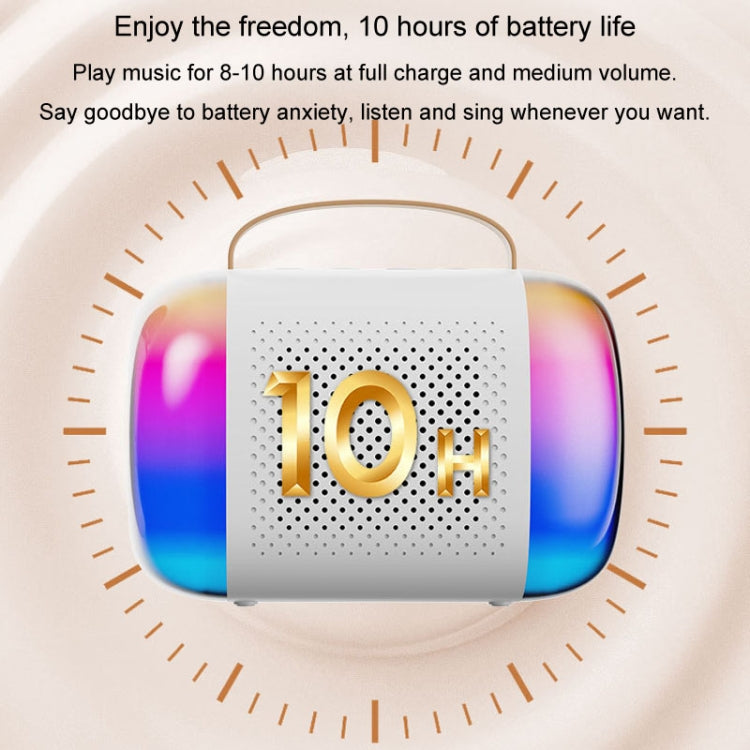 Y5 2 Microphone Portable Bluetooth Speaker Home And Outdoor Wireless Karaoke Audio(Black) by buy2fix