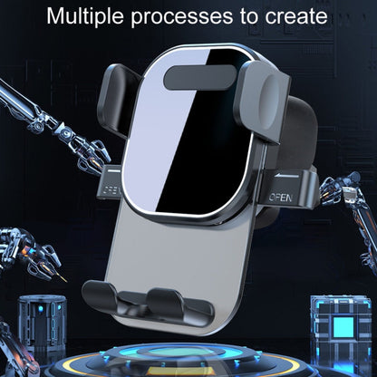 Automotive Navigation Bracket Car Air Vent Phone Fixed Support Clip, Style: Texture Model by buy2fix