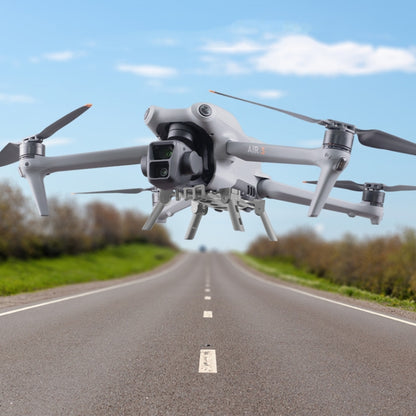 For DJI Air 3 Heightened Landing Gear Body Protection Fall and Crash Proof Folding Extension Kickstand(Gray) by buy2fix