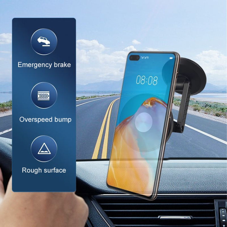 Automotive Magnetic Cell Phone Holder Car Dashboard Navigation Fixed Support Clip(Black) by buy2fix