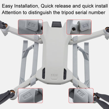For DJI Mini 3 / Mini 3 Pro 1pair Height Increase Kickstand Landing Gear Propeller Protective Cover by buy2fix