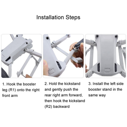 For DJI Mini 3 / Mini 3 Pro 1pair Height Increase Kickstand Landing Gear Propeller Protective Cover by buy2fix