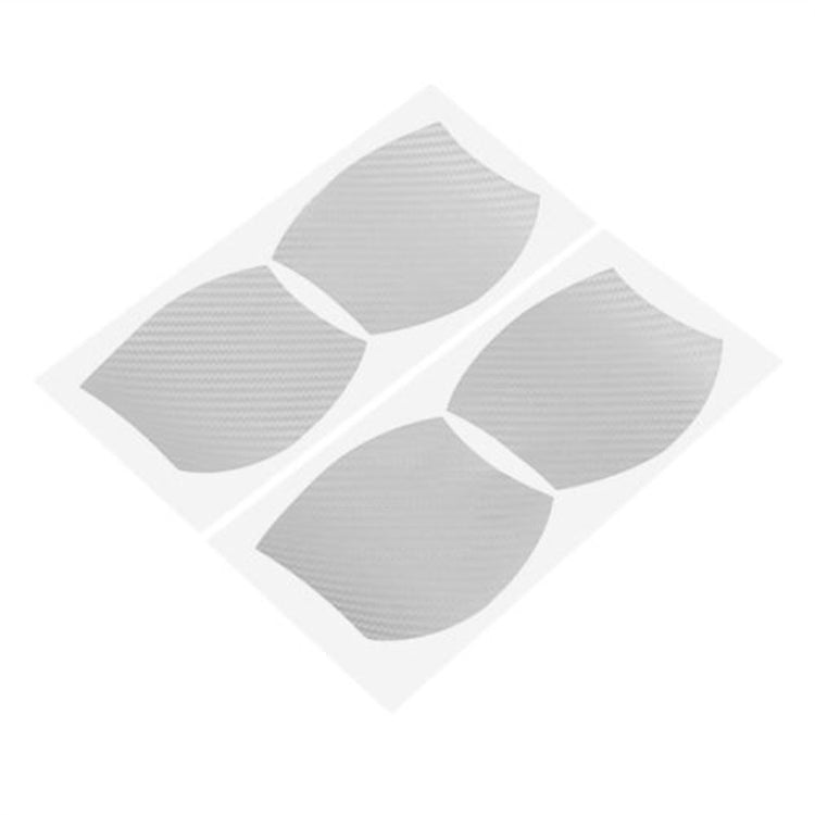 3 Sets Car Door Wrist Handle Protective Stickers Carbon Fiber Handle Protector(Silver) - Decorative Sticker by buy2fix | Online Shopping UK | buy2fix