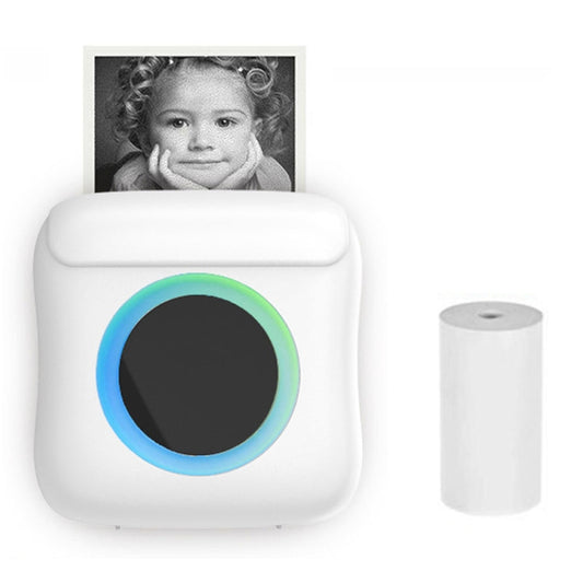 C22 Colorful Ambient Light Portable Mini Inkless Thermal Bluetooth Printer Error Question Label Printer(White) - Receipt Printers by buy2fix | Online Shopping UK | buy2fix