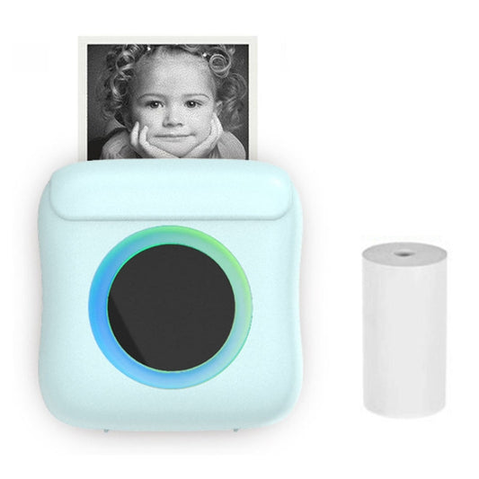 C22 Colorful Ambient Light Portable Mini Inkless Thermal Bluetooth Printer Error Question Label Printer(Blue) - Receipt Printers by buy2fix | Online Shopping UK | buy2fix