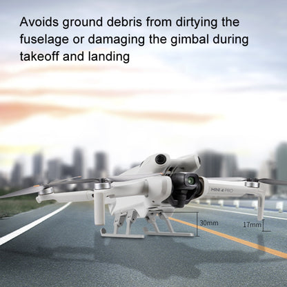 For DJI Mini 4 Pro Landing Gear Base Gimbal Protector Folding Booster Kickstand by buy2fix