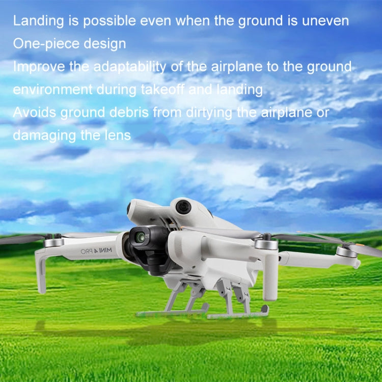 For DJI Mini 4 Pro Landing Gear Base Gimbal Protector Folding Booster Kickstand by buy2fix