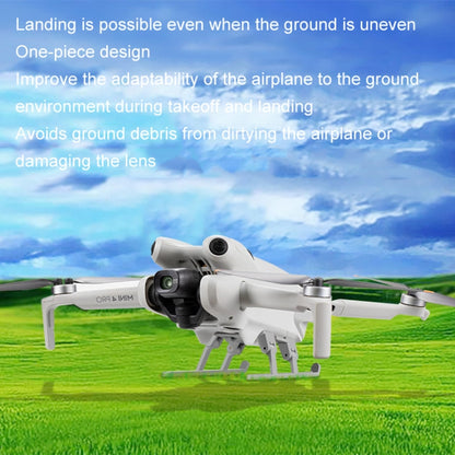 For DJI Mini 4 Pro Landing Gear Base Gimbal Protector Folding Booster Kickstand by buy2fix