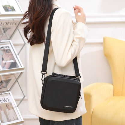 For DJI OSMO Pocket 3 Storage Bag Hard Shell Shoulder Handheld Organizer Case Accessories(Black) by buy2fix