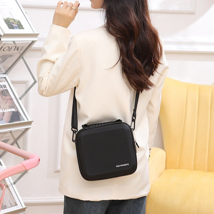 For DJI OSMO Pocket 3 Storage Bag Hard Shell Shoulder Handheld Organizer Case Accessories(Black) by buy2fix