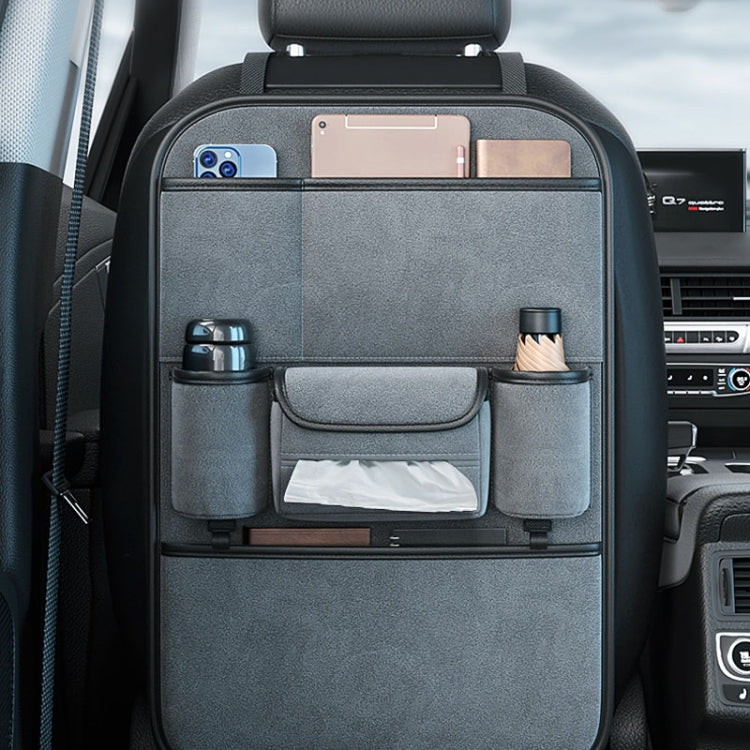 Multifunction Car Seat Back Storage Bag Seat Back Pocket Car Utility Storage Hanging Bag(Gray) by buy2fix