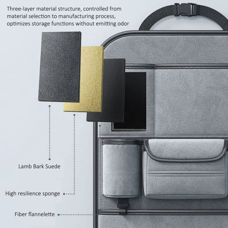 Multifunction Car Seat Back Storage Bag Seat Back Pocket Car Utility Storage Hanging Bag(Brown) by buy2fix