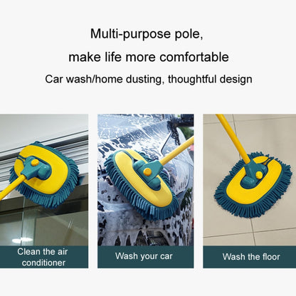Curved Rod Car Wash Mop Retractable Cleaning Tool No Harm Car Special Soft Brush(Lake Green) - Car washing supplies by buy2fix | Online Shopping UK | buy2fix