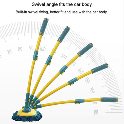 Curved Rod Car Wash Mop Retractable Cleaning Tool No Harm Car Special Soft Brush(Lake Green) - Car washing supplies by buy2fix | Online Shopping UK | buy2fix