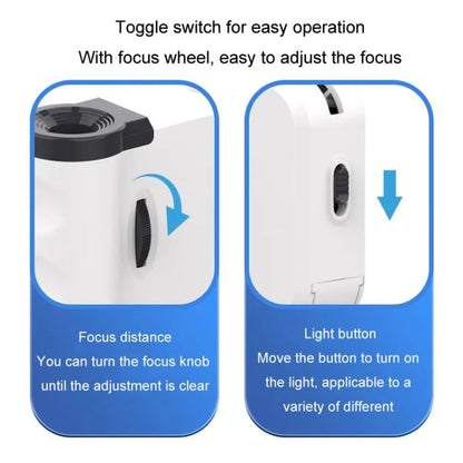 60x Portable Mini Microscope Pendant With LED Lights Outdoor Exploration Observation Fun Kids Toys(Blue) - Digital Microscope by buy2fix | Online Shopping UK | buy2fix