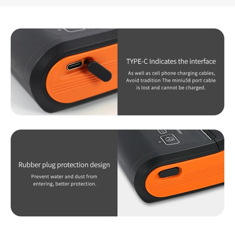 58mm Portable Logistics Takeaway Receipt Bluetooth Thermal Printer(EU Plug) - Receipt Printers by buy2fix | Online Shopping UK | buy2fix