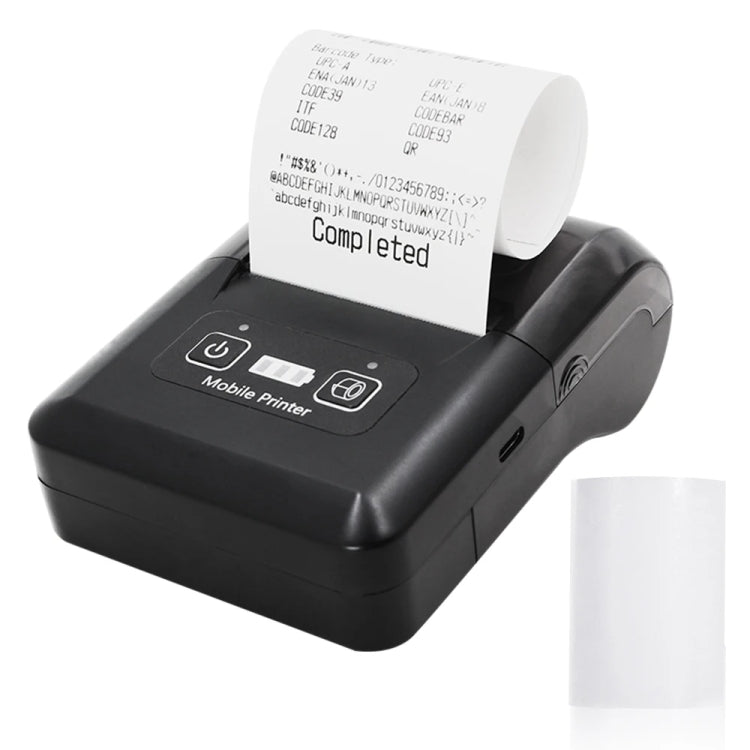 58mm Portable USB Charging Home Phone Bluetooth Thermal Printer(EU Plug) - Receipt Printers by buy2fix | Online Shopping UK | buy2fix