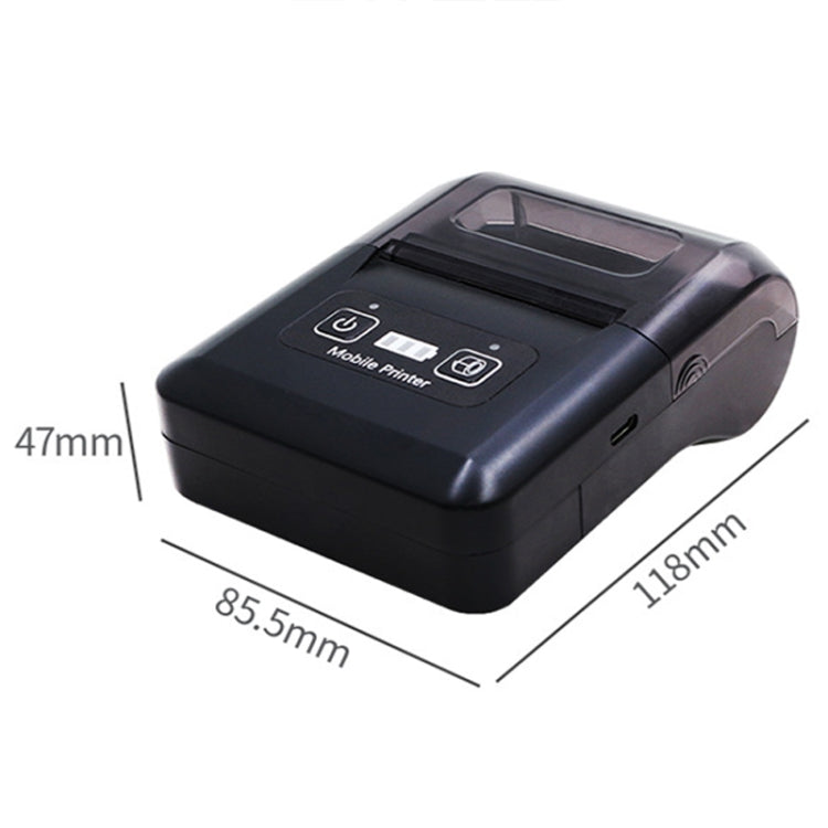 58mm Portable USB Charging Home Phone Bluetooth Thermal Printer(EU Plug) - Receipt Printers by buy2fix | Online Shopping UK | buy2fix