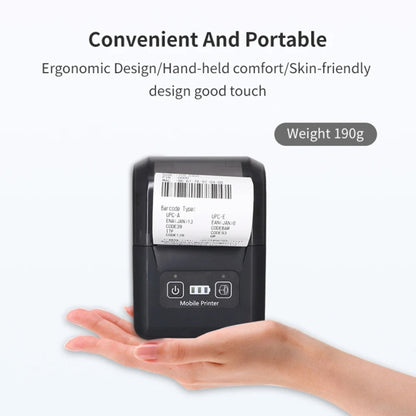 58mm Portable USB Charging Home Phone Bluetooth Thermal Printer(EU Plug) - Receipt Printers by buy2fix | Online Shopping UK | buy2fix