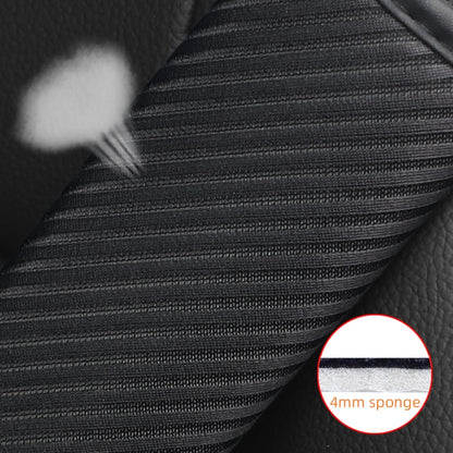 3D Striped Mesh Car Seat Belt Cover Shoulder Pads(Black) - Seat Belts & Padding by buy2fix | Online Shopping UK | buy2fix