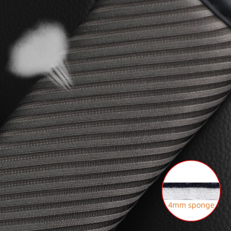 3D Striped Mesh Car Seat Belt Cover Shoulder Pads(Gray) - Seat Belts & Padding by buy2fix | Online Shopping UK | buy2fix