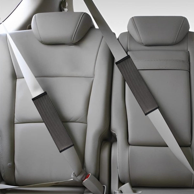 3D Striped Mesh Car Seat Belt Cover Shoulder Pads(Gray) - Seat Belts & Padding by buy2fix | Online Shopping UK | buy2fix