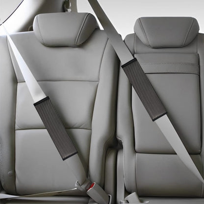 3D Striped Mesh Car Seat Belt Cover Shoulder Pads(Gray) - Seat Belts & Padding by buy2fix | Online Shopping UK | buy2fix