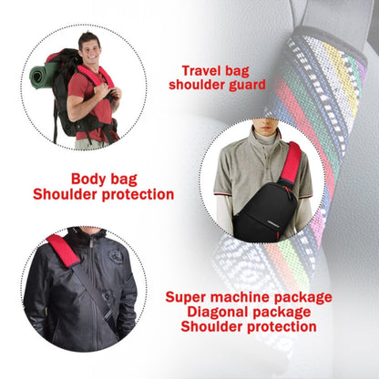 Ethnic Style Linen Car Seat Belt Cover Shoulder Pads(Colorful) by buy2fix