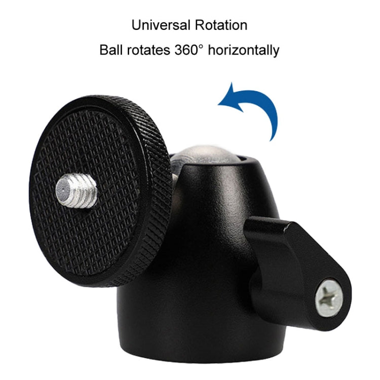 Q39 360 Degree Rotating Ball Tripod Projector Shooting Heads Accessories Cell Phone DSLR Camera Heads(1/4 Thread) by buy2fix