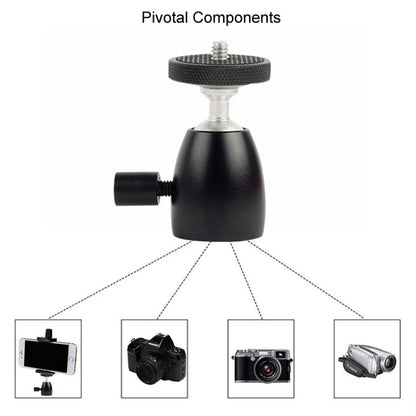 Q39 360 Degree Rotating Ball Tripod Projector Shooting Heads Accessories Cell Phone DSLR Camera Heads(1/4 Thread) by buy2fix