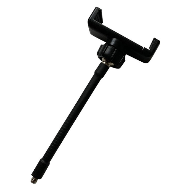 Live Beauty Ring Light Phone Clip 360 Rotating Heads Hose Clamp Stand(Black) by buy2fix