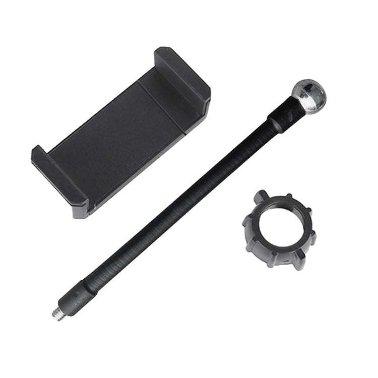 Live Beauty Ring Light Phone Clip 360 Rotating Heads Hose Clamp Stand(Black) by buy2fix