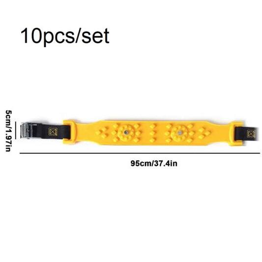 Car Snow Tendon Widened Thickened Tire Anti-skid Chain(10pcs/set) - Car Road Trouble Clearer by buy2fix | Online Shopping UK | buy2fix
