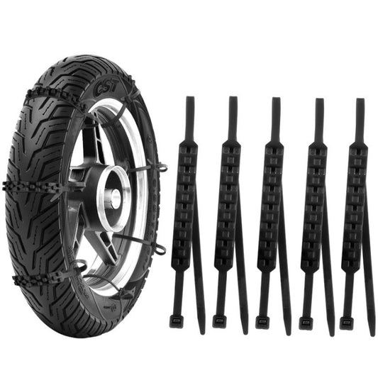 5pcs/Set Motorcycle Electric Two-Wheeler Non-Damaging Anti-Skid Chain Ties(Black) - Car Road Trouble Clearer by buy2fix | Online Shopping UK | buy2fix