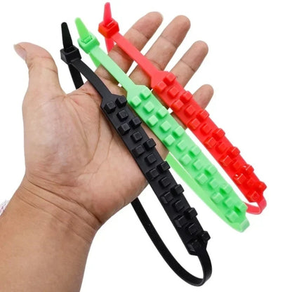 5pcs/Set Motorcycle Electric Two-Wheeler Non-Damaging Anti-Skid Chain Ties(Green) - Car Road Trouble Clearer by buy2fix | Online Shopping UK | buy2fix