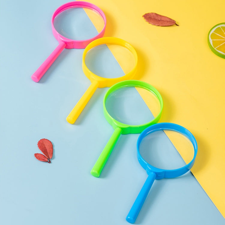 4pcs Children Color Magnifier 60mm Handheld Plastic Magnifying Glass, Color Random Delivery - Hand Held Style by buy2fix | Online Shopping UK | buy2fix