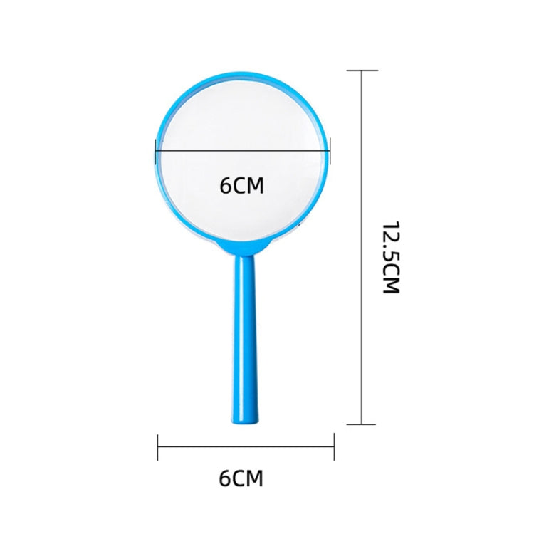 4pcs Children Color Magnifier 60mm Handheld Plastic Magnifying Glass, Color Random Delivery - Hand Held Style by buy2fix | Online Shopping UK | buy2fix