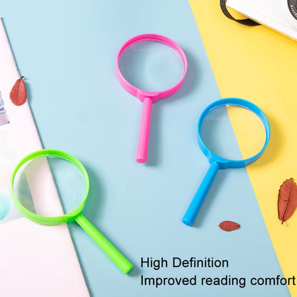 4pcs Children Color Magnifier 60mm Handheld Plastic Magnifying Glass, Color Random Delivery - Hand Held Style by buy2fix | Online Shopping UK | buy2fix