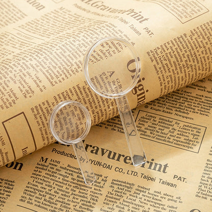 40mm 10pcs 3X Magnifying Glass Plastic Transparent Integrated Handheld HD Children Toy Magnifier - Hand Held Style by buy2fix | Online Shopping UK | buy2fix