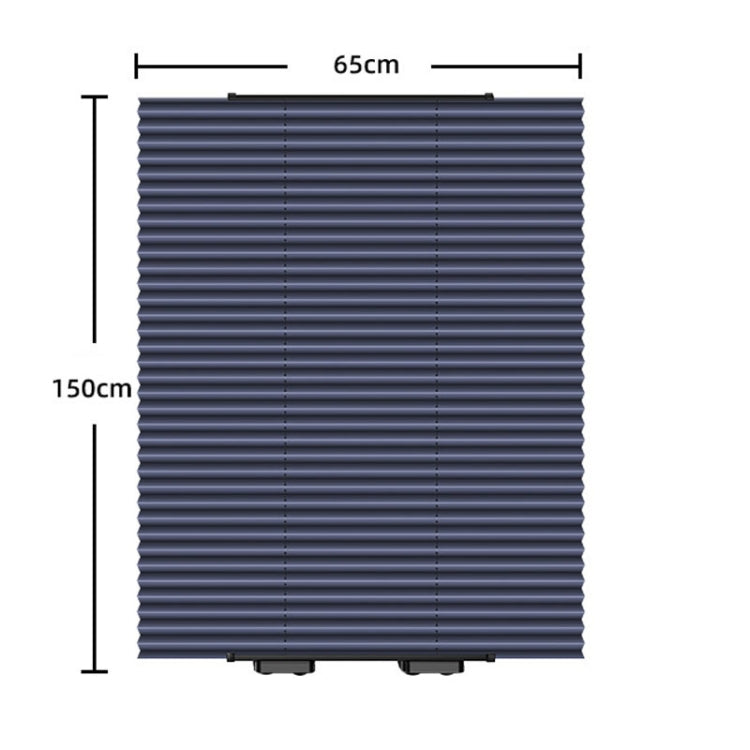 65 x 150cm Car Front Gear Auto Retractable Sunshade Household Pleated Window Covering by buy2fix