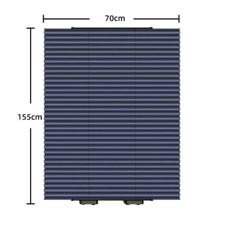 70 x 155cm Car Front Gear Auto Retractable Sunshade Household Pleated Window Covering by buy2fix