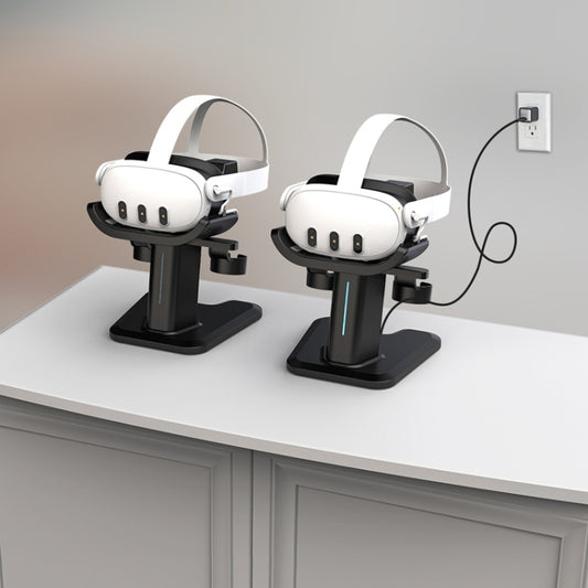 For Meta Quest 3 / 2 / Pro Charging Storage Stand With RGB Lights(Black) - VR Accessories by buy2fix | Online Shopping UK | buy2fix