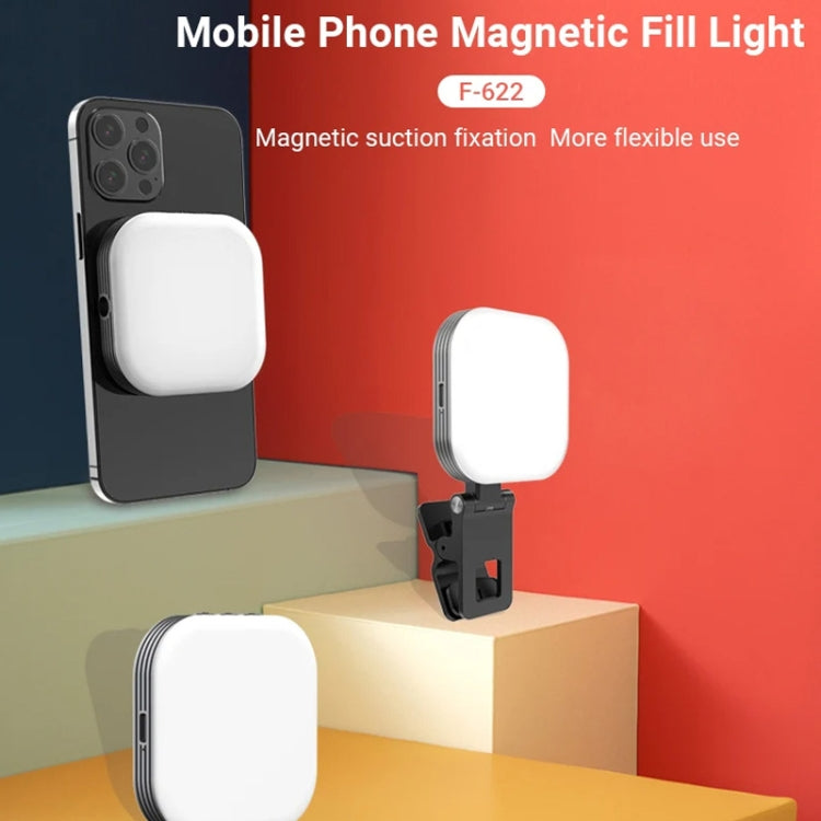 Mini Magnetic Fill Light Rechargeable Tri-Color Temperature Selfie Light - Selfie Light by buy2fix | Online Shopping UK | buy2fix