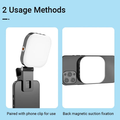 Mini Magnetic Fill Light Rechargeable Tri-Color Temperature Selfie Light - Selfie Light by buy2fix | Online Shopping UK | buy2fix